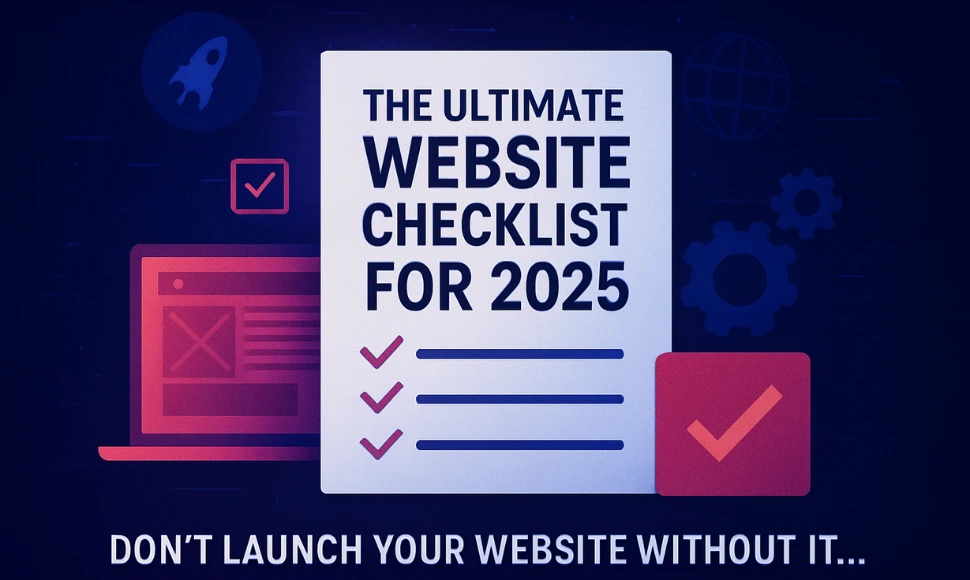 website checklist 2025