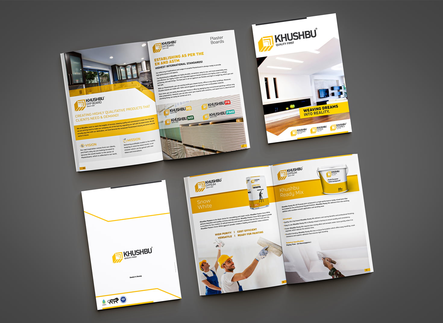 Brochure Design for Gypsum Board Manufacturer